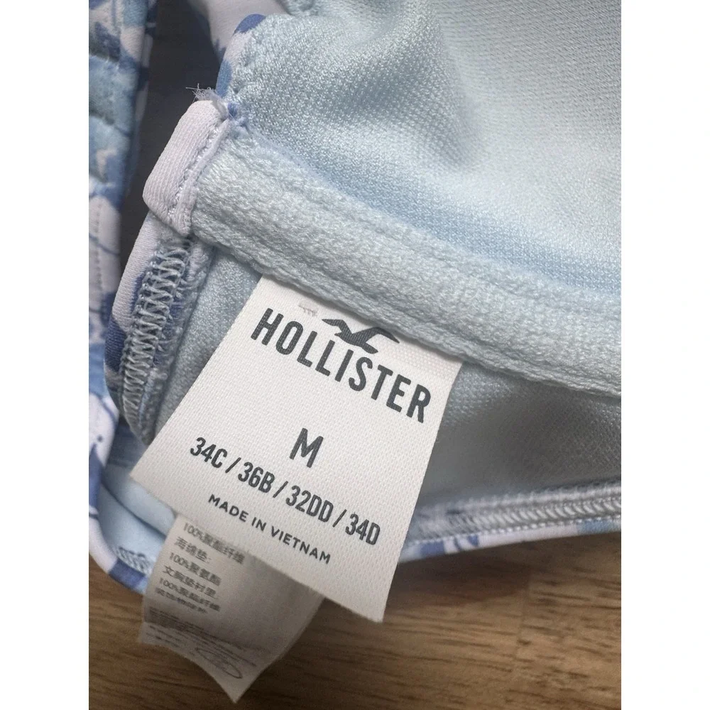 Hollister Bikini Set Swim Bathing Suit Two Piece Floral Medium Unused High Waist
